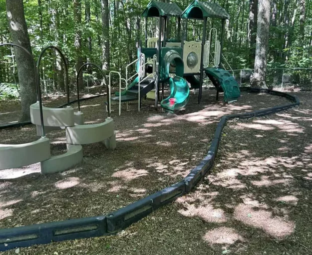 Mulched Playground Before
